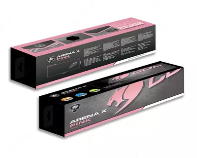 Настольный коврик для мыши "Cougar" Arena X, 1000x400x5 мм (Арт. - 46041) Pink