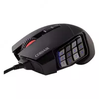  Corsair SCIMITAR ELITE BLK RGB BLK 100-18000dpi Simli dasturlashtiriladigan oyin sichqonchasi (Mahsulot raqami 08252) Qora - 
