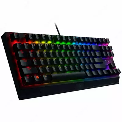 Игровая клавиатура (проводная) "Razer" BlackWidow Tenkeyless V3 Green, механическая, USB, RGB (Арт. - 07121) Black