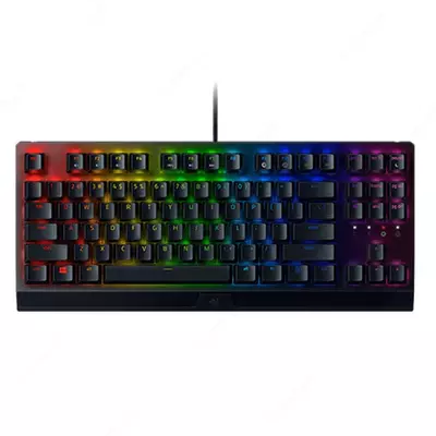 Игровая клавиатура (проводная) "Razer" BlackWidow Tenkeyless V3 Green, механическая, USB, RGB (Арт. - 07121) Black