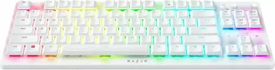 Игровая клавиатура (проводная) "Razer" DeathStalker V2 Pro Tenkeyless, USB, RGB, Red Switch (Арт. - 07259) White
