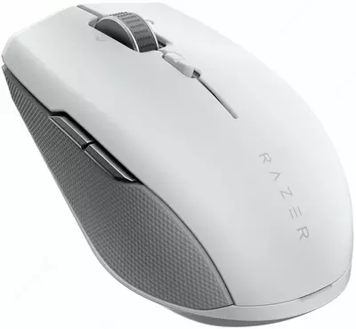 Razer Pro Click Mini simsiz o'yin sichqonchasi, Bluetooth, 12000dpi (Mahsulot raqami 08282) Oq/Kulrang