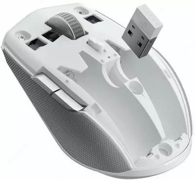 Razer Pro Click Mini simsiz o'yin sichqonchasi, Bluetooth, 12000dpi (Mahsulot raqami 08282) Oq/Kulrang