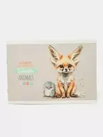  Альбом для рисования 08л.  А4  на скрепке BG Animals - 