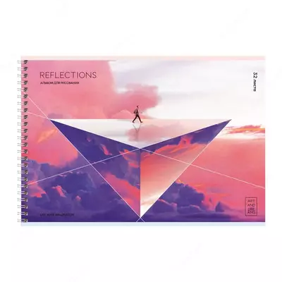 Альбом для рисования 32л., А4, на гребне BG "Reflecti