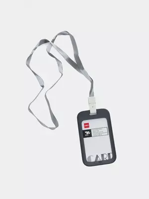 Бейдж верт. на ленте 103х68 EF421 (асс) Deli