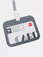   Бейдж гор. на ленте 100х80 EF422 (асс) Deli