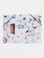  изнес-тетрадь А5+  80л.  Berlingo First in Space  клетка  на кольцах  с возм. замены блока  80г/м2  пластик. обложка 700м - 