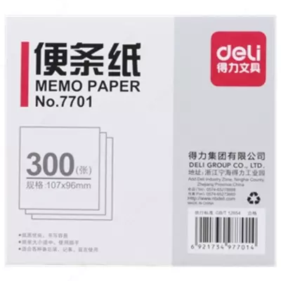 Блок бумаги 107х96 Deli