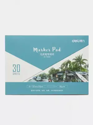 Бумага для рис. скетч марк. A4 30л 110г/м2 73610