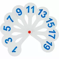  Веер-касса цифр от 1 до 20  Стамм - 