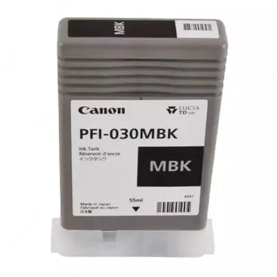 Картридж (для плоттеров) "Canon" INK TANK PFI-030 MBK PIGMENT, Matte Black (Арт. - 34856)