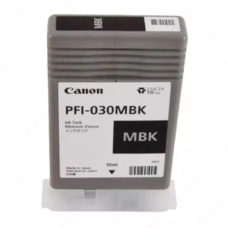 Картридж (для плоттеров) "Canon" INK TANK PFI-030 MBK PIGMENT, Matte Black (Арт. - 34856)