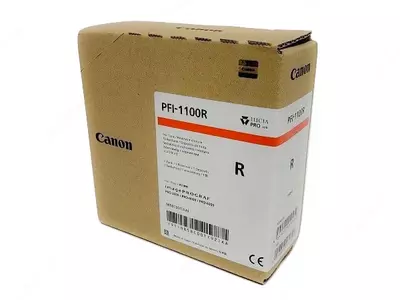 Картридж (для широкоформатных плоттеров) "Canon" Pigment Ink Tank PFI-1100 Red (Арт. - 34076)