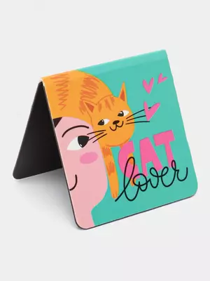 Закладки магнитные для книг, 3шт., MESHU "Cat lover