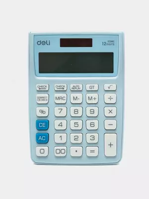 Калькулятор 12разр. CHECK (асс) E1238C Deli