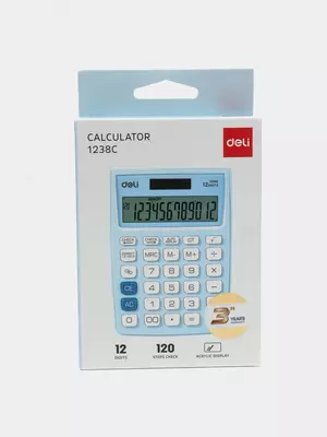 Калькулятор 12разр. CHECK (асс) E1238C Deli