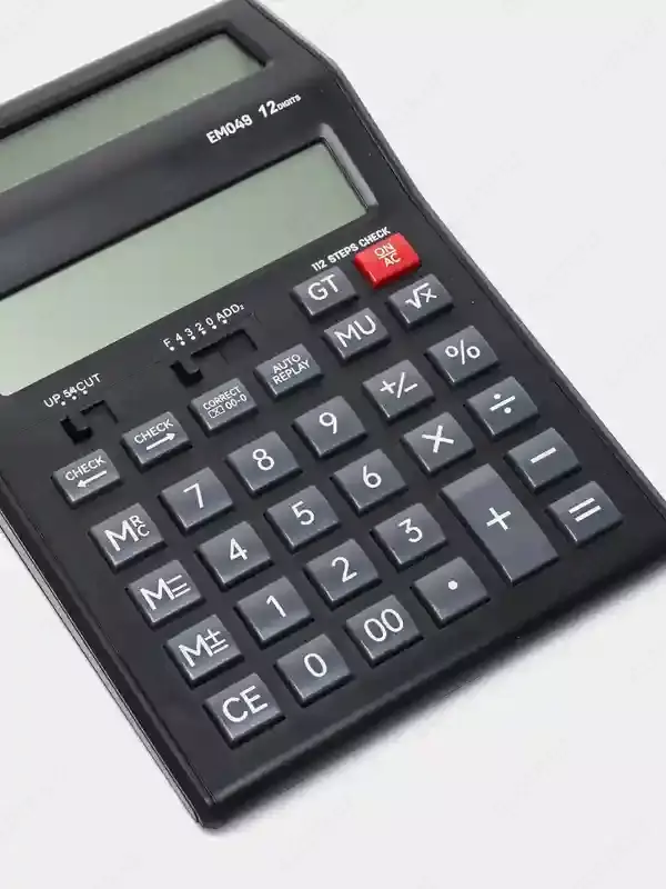 Калькулятор 12разр. Dual Display (чр) EM049 Deli