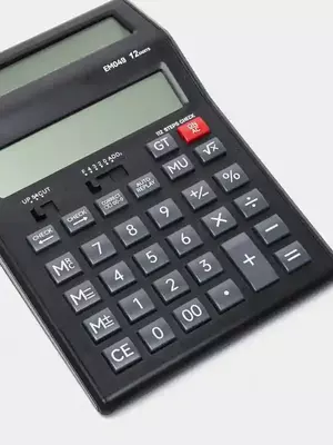 Калькулятор 12разр. Dual Display (чр) EM049 Deli