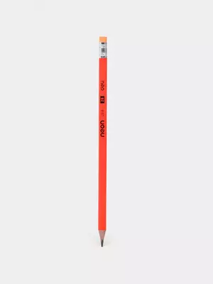 Карандаш 2B 51800 Deli с ластиком Neon