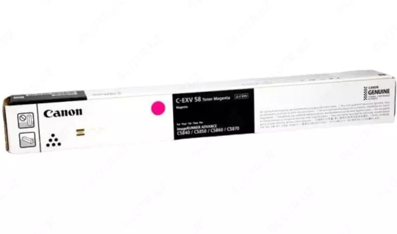 Toner (imageRUNNER ADVANCE uchun) "Canon" C-EXV 58, MAGENTA, 71 000 sahifa (34765-rasm)