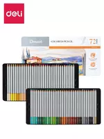 Deli EC300-72 rangli qalamlar  72 rang  metall quti