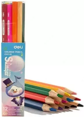 Карандаши цв. 12цв EC117-12 Deli