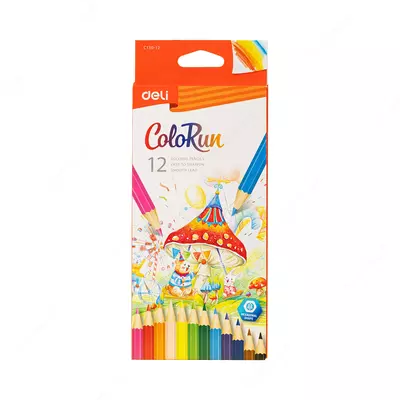 Карандаши цв. 12цв EC130-12 Deli