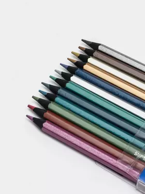  Карандаши цветные металлик Berlingo SuperSoft. Metallic  12цв.  заточен.  европодвес - 