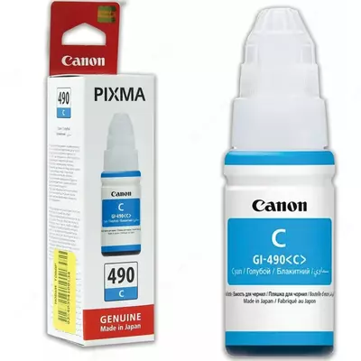 Canon GI-490 C Pigment Ink  70 ml  PIXMA printeri uchun  7000 sahifa (Mahsulot raqami 3450)