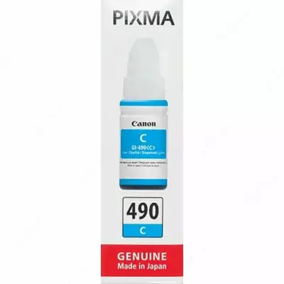  Canon GI-490 C Pigment Ink  70 ml  PIXMA printeri uchun  7000 sahifa (Mahsulot raqami 3450) - 