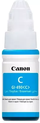   Canon GI-490 C Pigment Ink  70 ml  PIXMA printeri uchun  7000 sahifa (Mahsulot raqami 3450)
