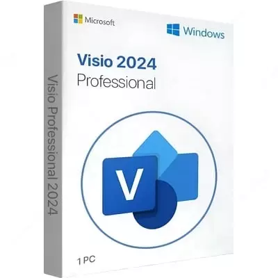 Grafik tizim (operatsion tizim) Visio Pro 2024 Barcha tillar chakana savdosi Onlayn ESD (Art. - EP2-07111)