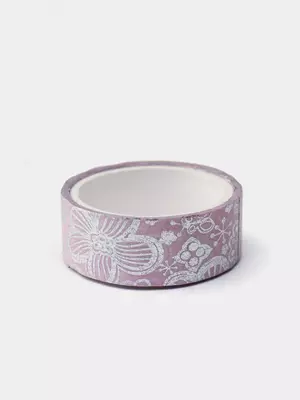Клейкая лента декоративная MESHU Pink elegance  1 5см*3м
