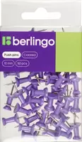 Berlingo kanselyariya tugmachalari 30 dona  assorti  plastik quti  yevro ilgich