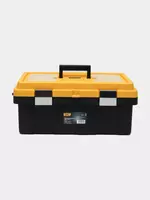 Asboblar qutisi (plastik) Deli Tools EDL-TC290  19 (Art. - EDL-TC290) Qora/sariq