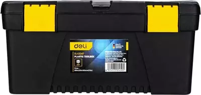 Asboblar qutisi (plastik) "Deli Tools" EDL-432417, 17" (Art. - EDL432417) Qora / sariq