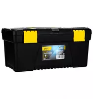  Ящик для инструментов (пластиковый) Deli Tools EDL-432417  17 (Арт. - EDL432417) Черный/желтый Только в розницу