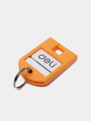 Deli (9330-1-modda) Kalitlar uchun kalit zanjiri yorligi (plastik) Assortiment