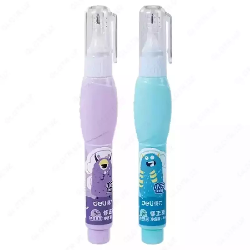 Deli Little Devil tuzatish qalami  8 ml  metall uchi  displey kartochkasi (120-VR mahsulot raqami)