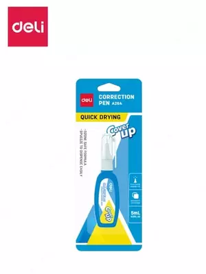  Deli Cover UP tuzatish qalami  5 ml  metall uchi  blisterli qadoq (264-EA mahsulot raqami) - 
