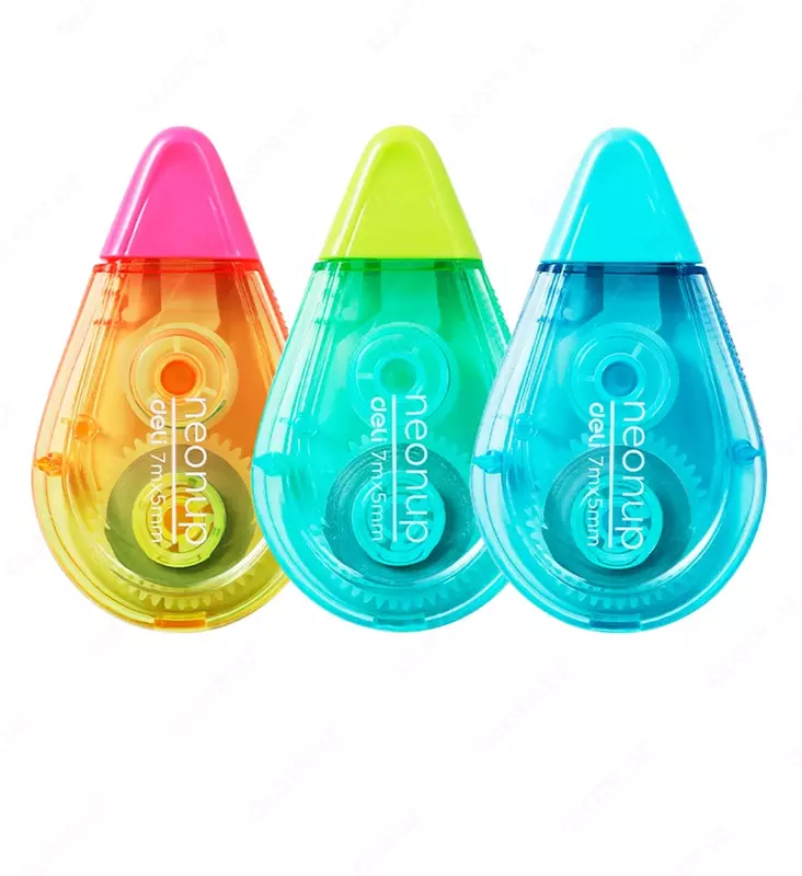 Корректирующая штрих-лента Deli Neonup  5 мм х 7 м  уп. блистер (Арт. - 371B-EH) Ассортимент