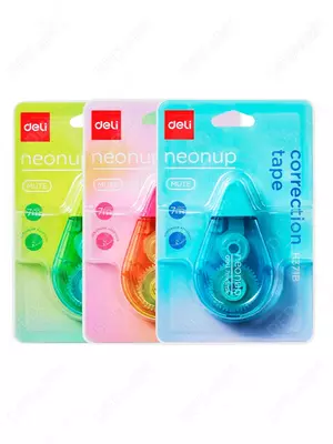  Корректирующая штрих-лента Deli Neonup  5 мм х 7 м  уп. блистер (Арт. - 371B-EH) Ассортимент - 