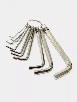   Набор шестигранных ключей Deli Tools 10 шт.  1.5-10 мм (Арт. - EDL3100)