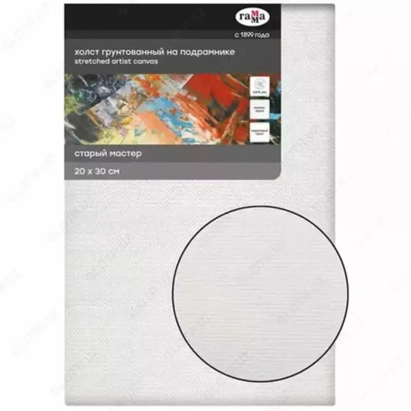 Gamma zambilidagi kanvas Old Master  20 x 30 sm  zigir mato  370 g / m2  mayda donali (Art. - 100920204)