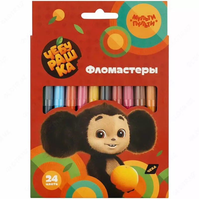 Yuviladigan flomasterlar Multi-Pulti Cheburashka  24 rang (Art. - FLCHB_53016)