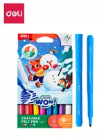   Фломастеры (стираемые) Deli WOW  7 цв.+1 (Арт. - 173-EC)