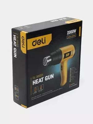   Deli Tools 2000W soch quritgichi (Mahsulot raqami: EDL391201) Qora/Sariq