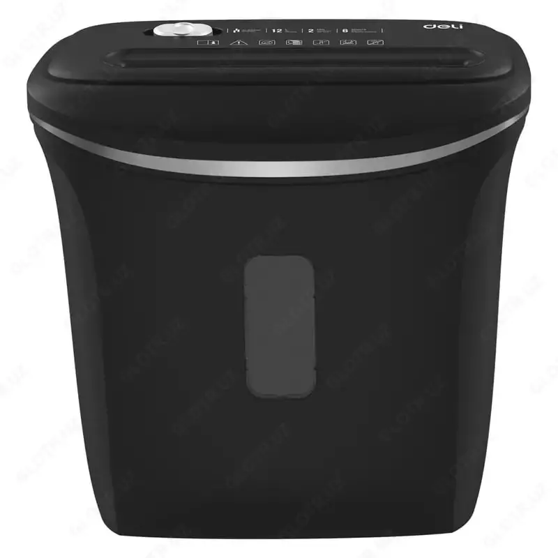 Qogoz maydalagich (tarmoq) Deli A4  80 Vt  6 varaq (9945-modda) Qora