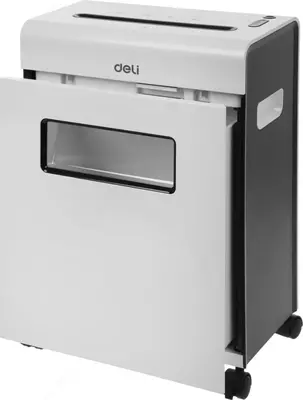  Deli Touch 6 varaqli qogoz maydalagich (9921-sonli mahsulot) Oq/Qora - 
